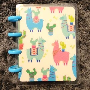 Llama and cactus mini notebook